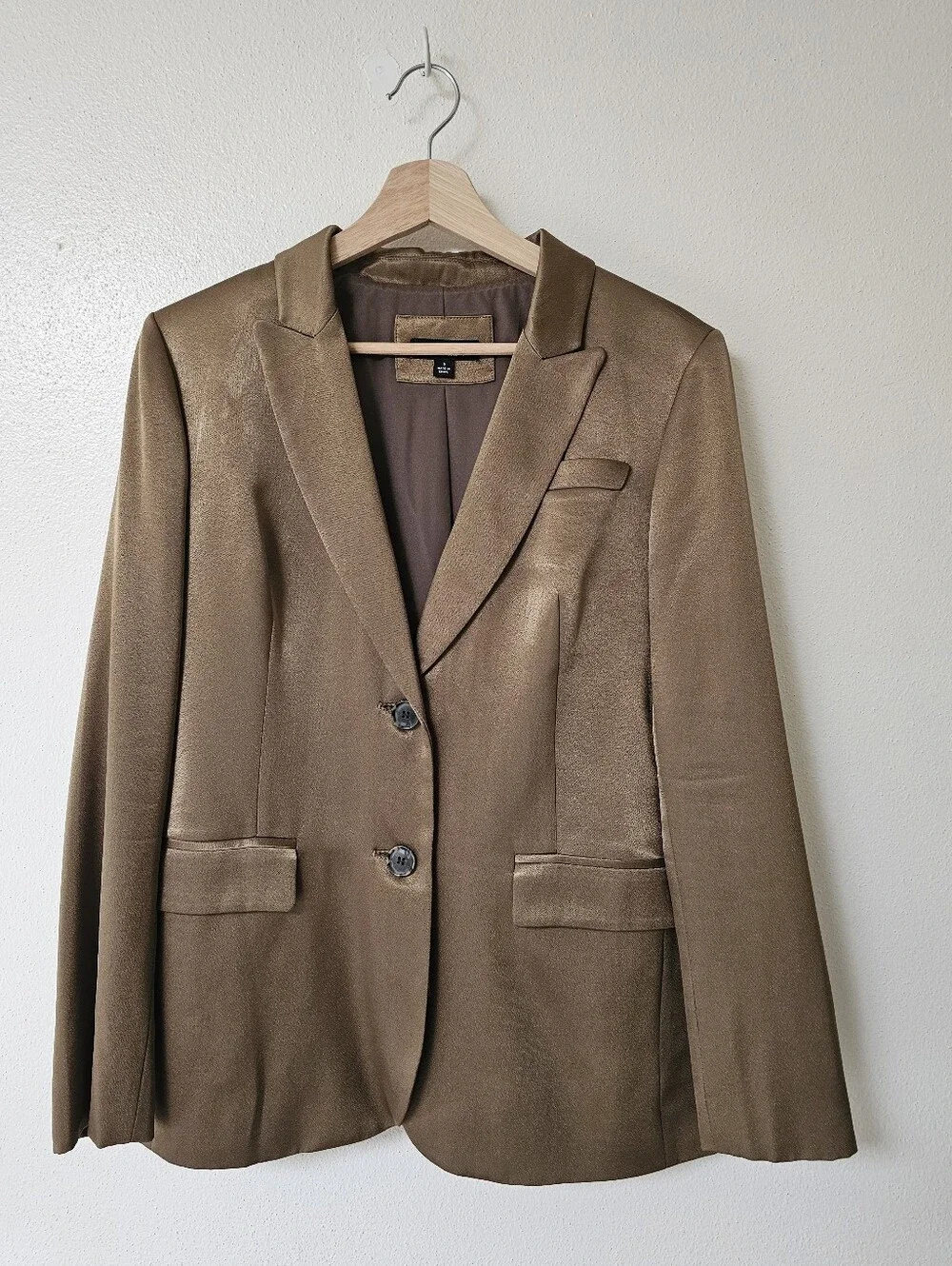J. Crew Gold Metallic Blazer Sz 8